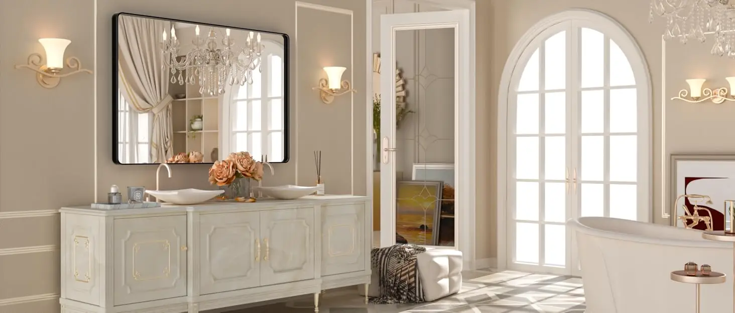 istripmf black bathroom mirror black vanity mirror