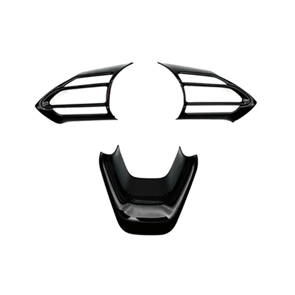 

Глянцевый черный чехол на руль для салона автомобиля AQUA/PRIUS C 2020 2021