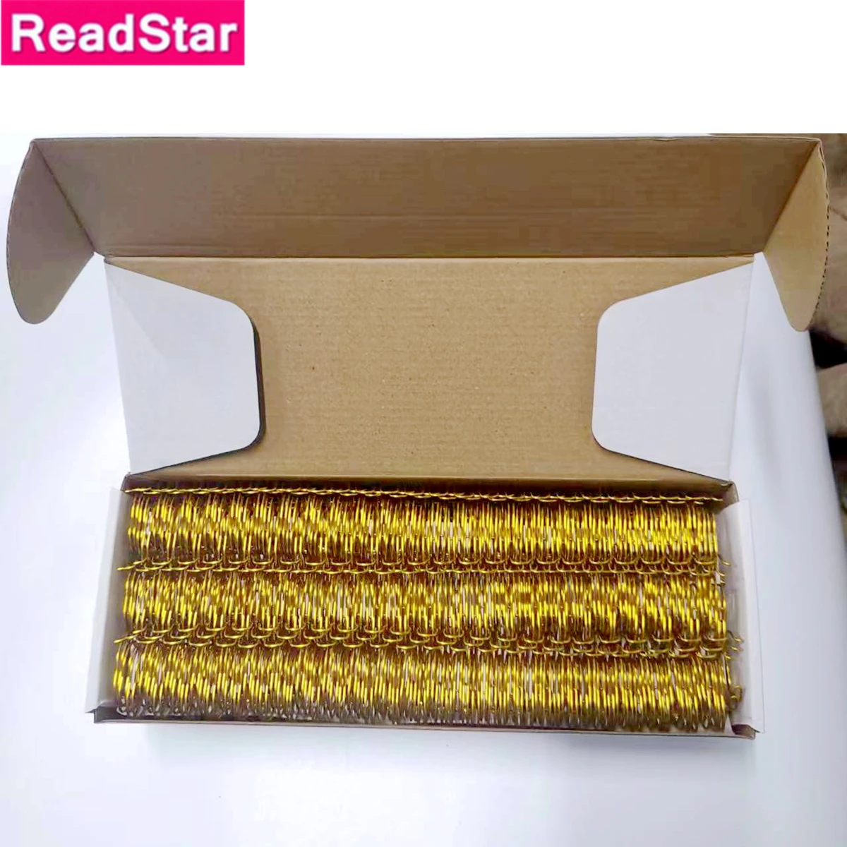 24/30/50/100PCS/Full BOX ReadStar Gold A4 3:1/2:1 Pitch 1/4"-1-3/4"(6.4-44.4mm) Iron OY Coil Double Loop Wire Binding Comb Rings