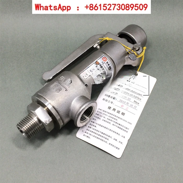 

A27W/H/Y-16P/10P/25P/40P stainless steel threaded spring micro opening safety valve DN15 20 25