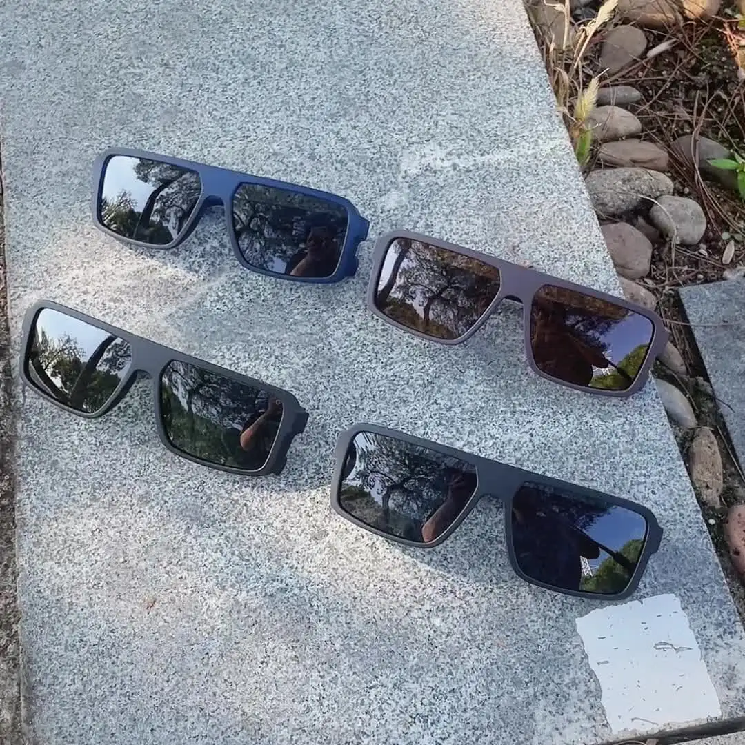 CRIXALIS Классические квадратные солнцезащитные очки из ацетата