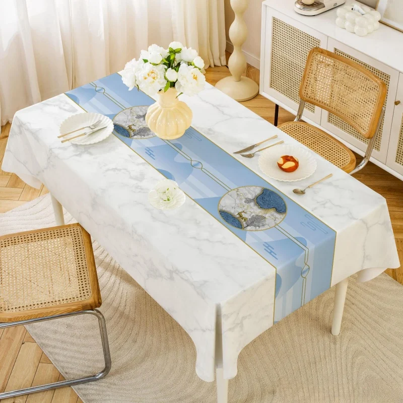 Rectangular dining tablecloths Circular tablecloths Oil- and water-resistant tablecloths Coffee tablecloths Kitchen decoration 3