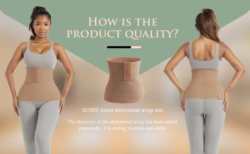 Description Picture 6 of itemWomen Waist Trimmer Belt Tummy Control Waist Cincher Wrap Abdomen Slimming Shaper Waist Bandage Wrap Trimmer Belt