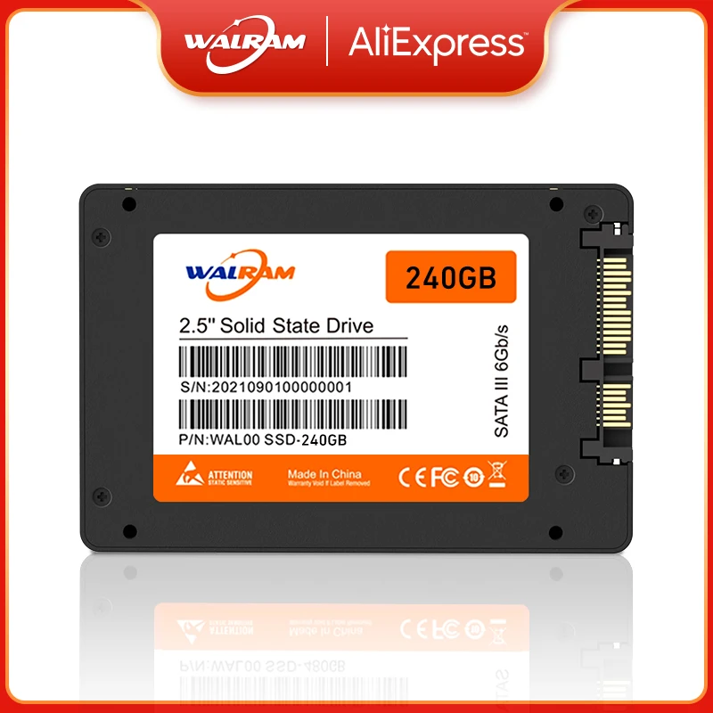 内蔵型SSD Walram SSD 2TB SATA WALRAM ssd 1t Hard drive disk ssd 240 gb 120 gb ssd 2TB 256gb