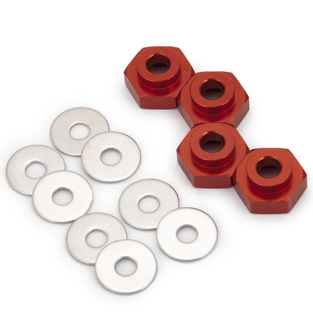 MIBIDAO 12 mm auf 17 mm Rad-Sechskant-Adapter, Umwandlung, Verlängerungssäule für 1/10 RC Car Axial SCX10 Teile – Detail 5