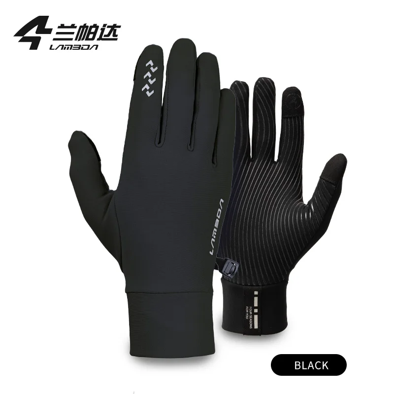 LAMEDA Fleece Cycling Gloves 5-15â„ƒ Touchscreen Riding Thermal Winter Road Mountain Bike Full Finger Gloves Cycling Accessories