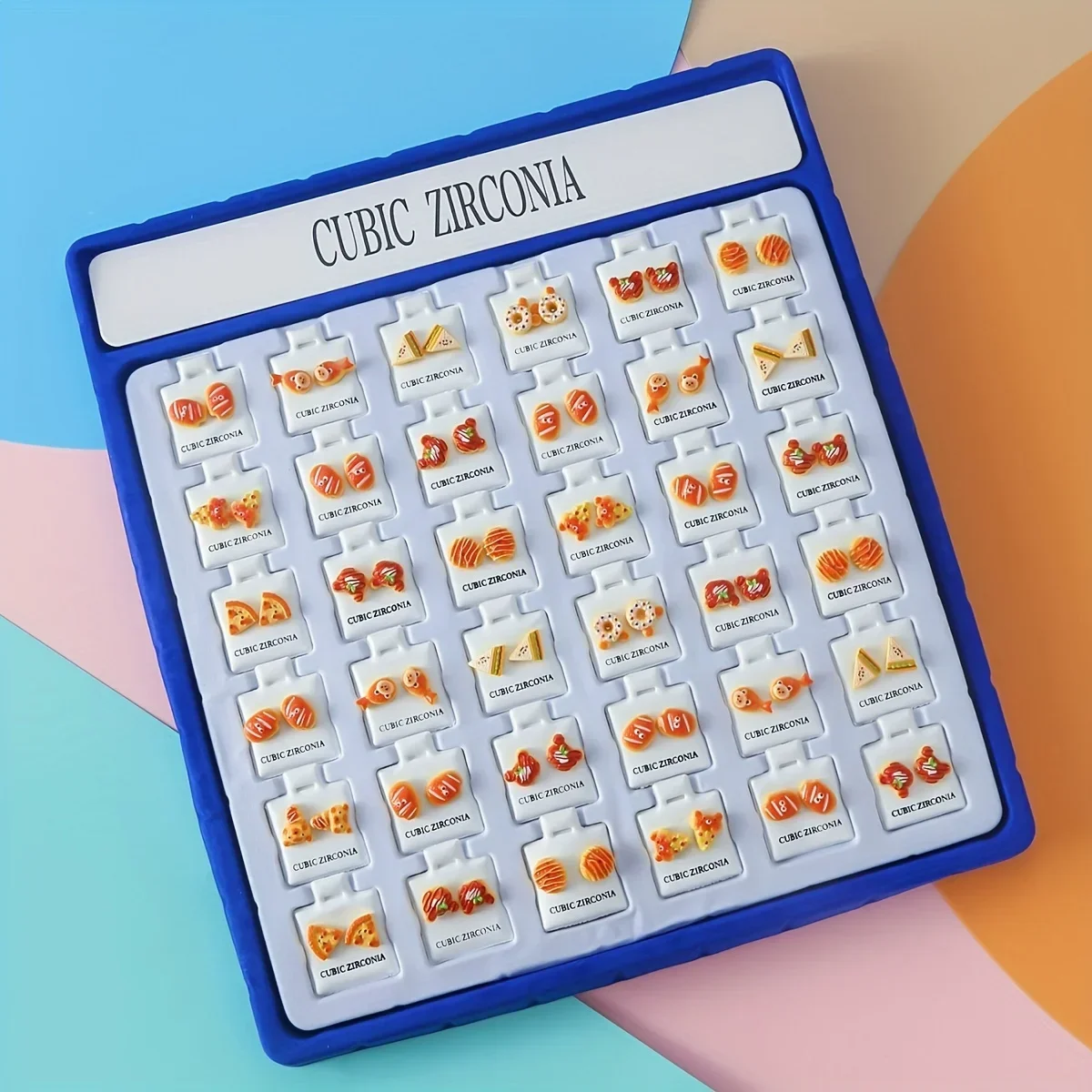 Bohemian Cartoon Animal Earrings, Bread and Sandwich Earrings, Daily, Party, 36 Pairs of Earrings Set Styles Randomly Selected