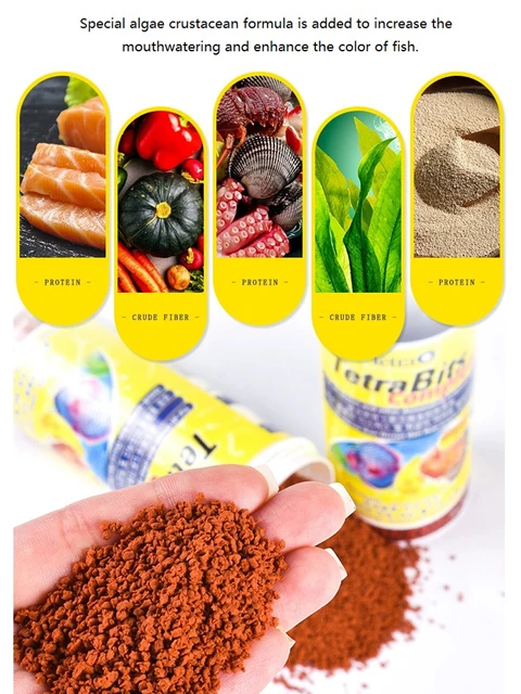 독일산 컬러풀 엔젤피쉬 특수 사료: 자연 색상 향상을 위한 수족관의 색감 축제