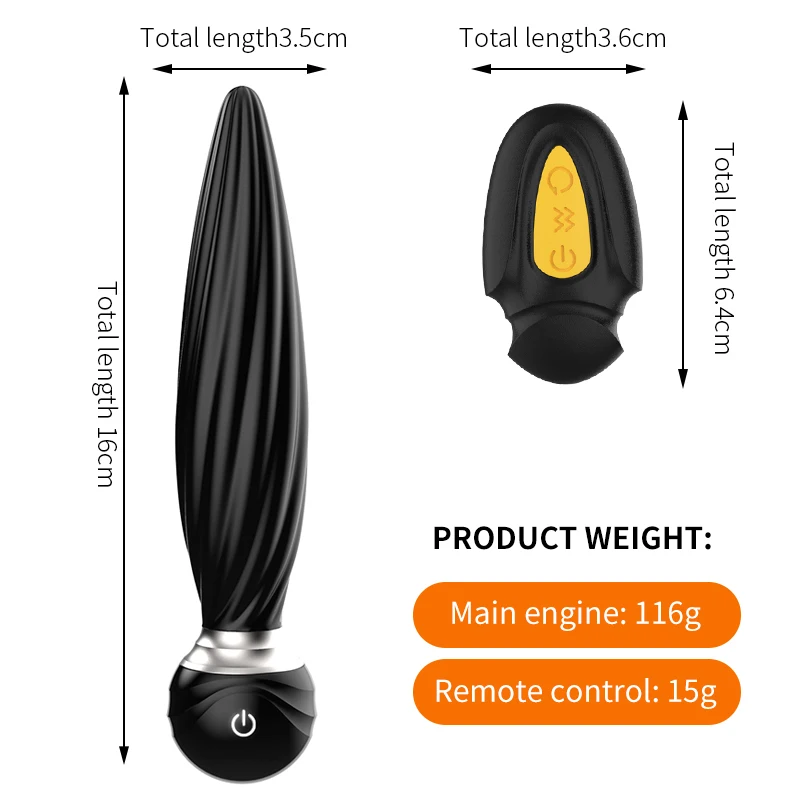 Anal Prostate Massager With Remote Control Butt Plug Masturbator_voghion.com