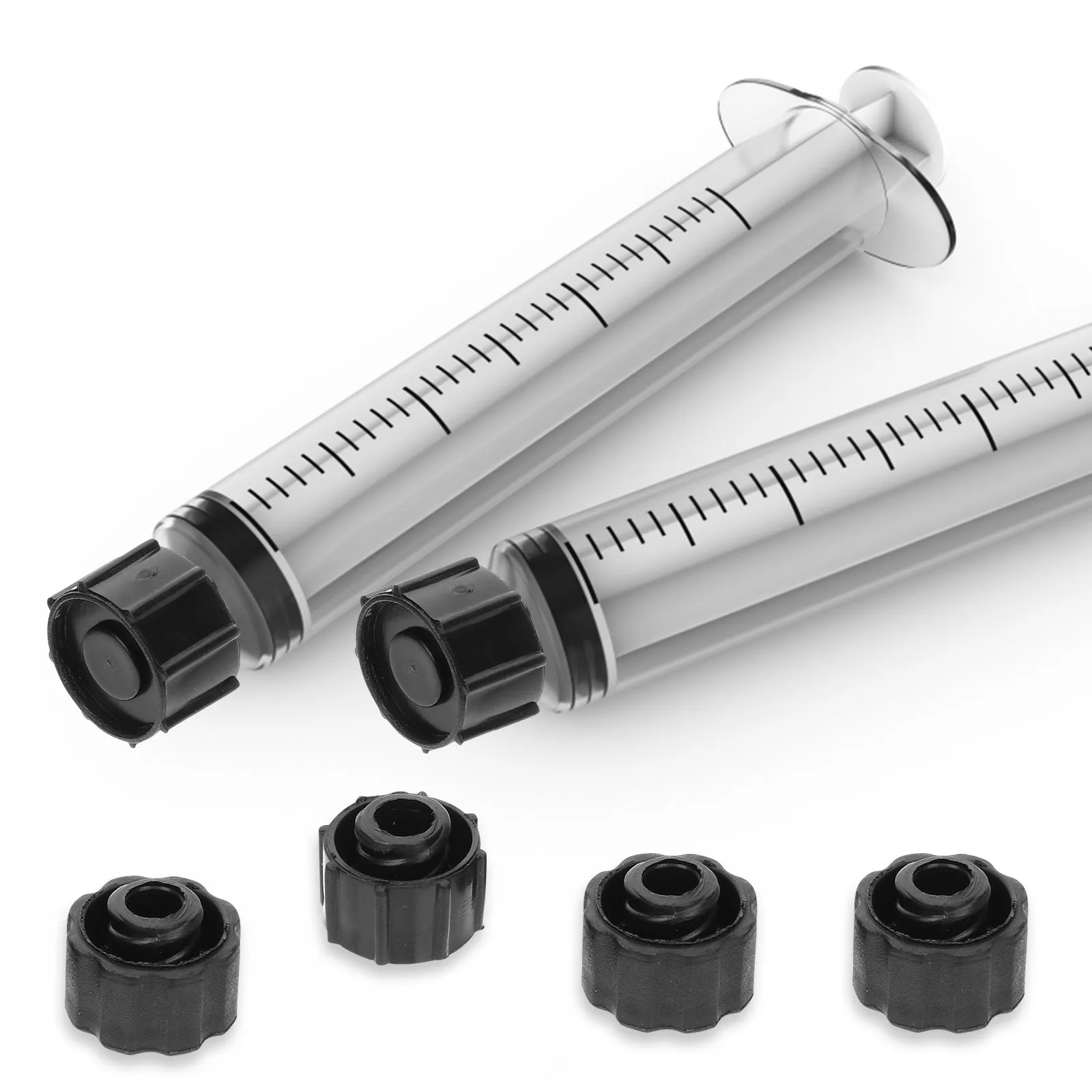 실험실 및 산업용 주사기에 적합한 주사기 바늘 보호용 루어락 디자인의 주사기 팁 캡 50개