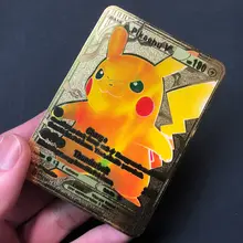 

Pokemon Cards Metal Card V Card PIKACHU Charizard Golden Vmax Card Collection Gift Kids Game Collection Cards Pokemon Cards
