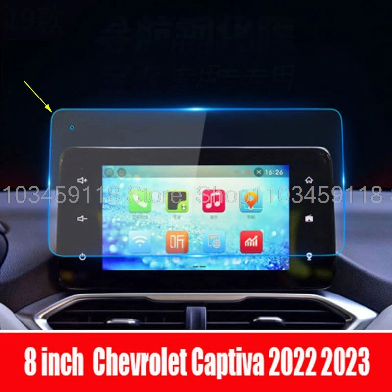 Displayschutzfolie aus gehärtetem Glas für Chevrolet Groove 2022 2023, 20,3 cm, Autoradio, GPS-Navigation, kratzfest – Detail 3