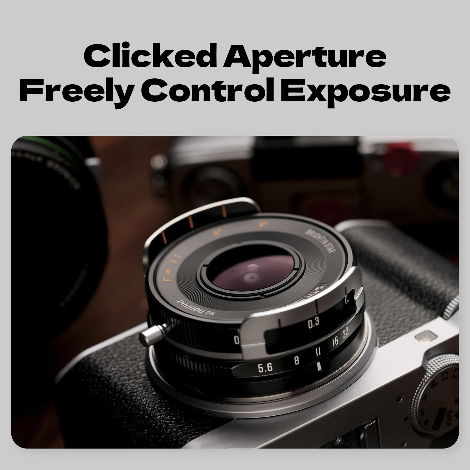 브라이트인 스타 APS-C 10mm F5.6 프로 수동 초점 렌즈 ( ZV-E10, 캐논 EF-M, 니콘 Z, 후지필름 XF 호환)
