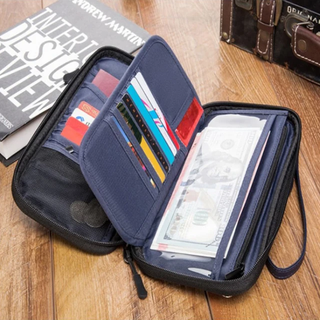 Women Travel Wallet Family Passport Holder Tickets Storage Bag Wallet  Credit Waterproof Document Case Organizer Card ID Handbag - AliExpress