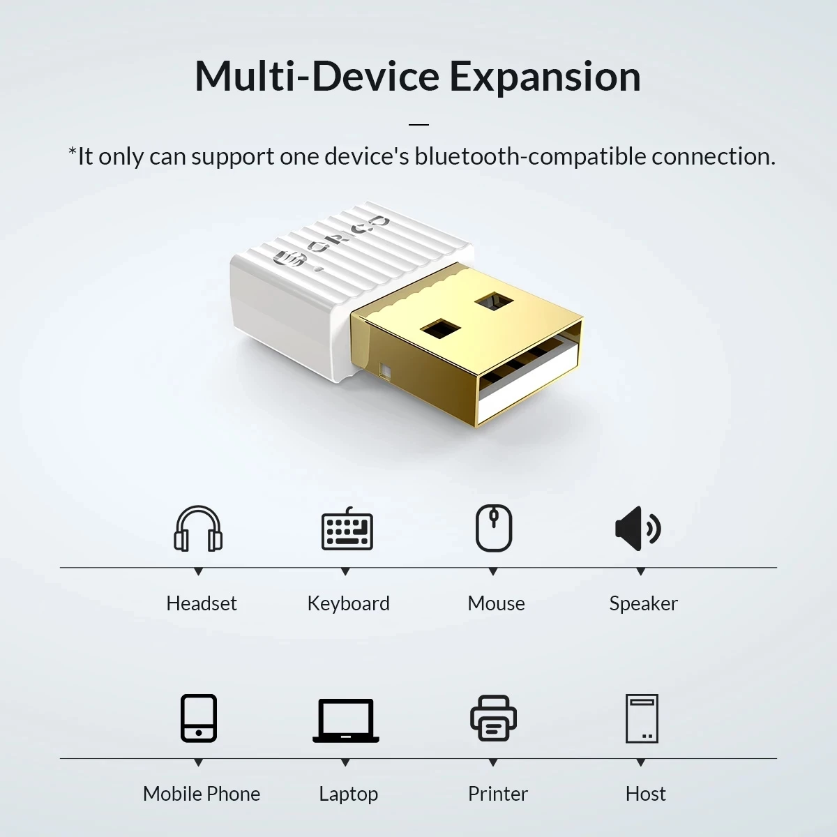 Hideez Smart USB Bluetooth Adaptateur Pour MacOS Et Windows 10/11 - Faible Consommation D'énergie, Longue Portée, Adaptateur Micro Bluetooth Pour Souris, Clavier, écouteurs, Haut-Parleur | Noir