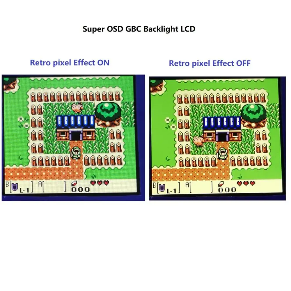 Hivelocidadeido Gbc q5 Branco Len Tela Mod Kits Osd Ips Lcd Habitação Escudo Case Substituições para Gameboy Colorgbc - Image 6