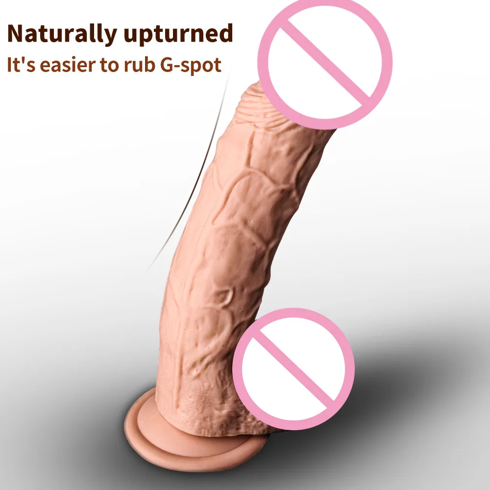 

Realistic Dildo Lifelike Excellent Craftsmanship Texture G-spot Stimulator Powerful Suction Cup Penis Adult Sex Toys For Women