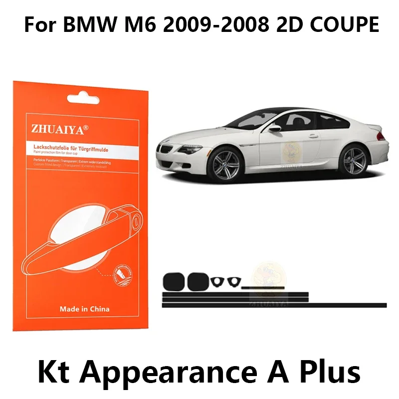 

Защитная пленка ZHUAIYA для красок дверной ручки, ТПУ PPF для BMW M6 2009-2008 2D Купе, автомобильные аксессуары