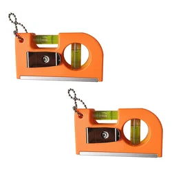 2 Pcs Spirit Level Picture Frames Portable Bubble Ruler Pocket Home Tool Photo Abs Hanger