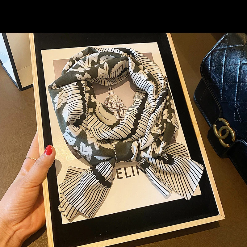 

100% Mulberry Silk Scarf Long Strip Scarf Spring Women's Summer Sunscreen Scarves Shawl Fall Winter Accessories Long Scarves