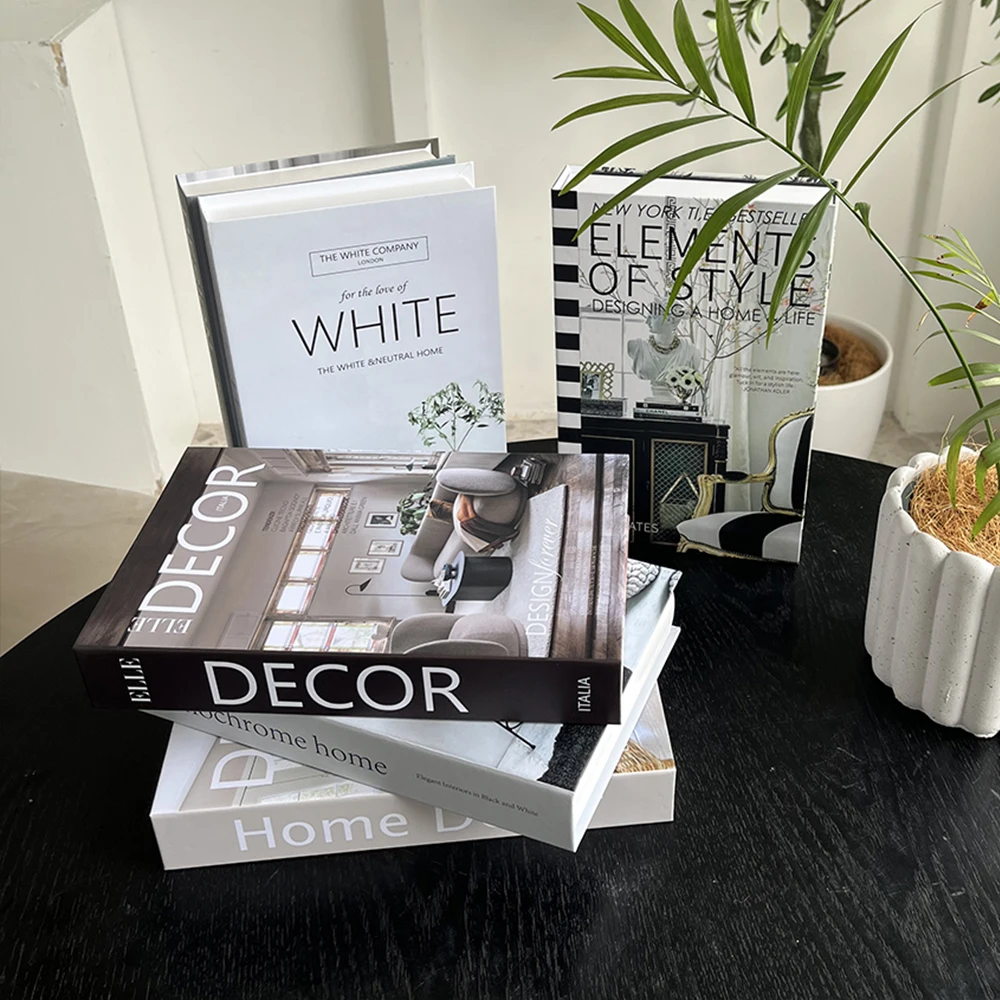 Books Storage Box Home Living Room Decoration Prop Designer Fake Coffee Table Aesthetics Ornaments ornament crafts miniature ornament fake books