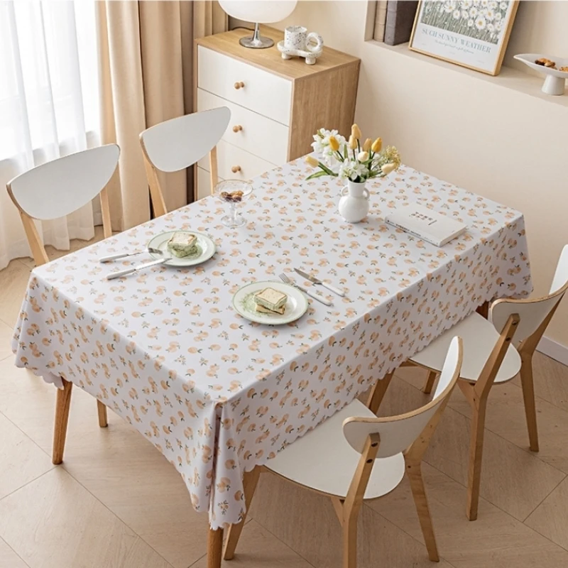 

Rectangular waterproof tablecloth Party supplies Tablecloth pvc Christmas decoration 2023 Lace tablecloth Desk protector