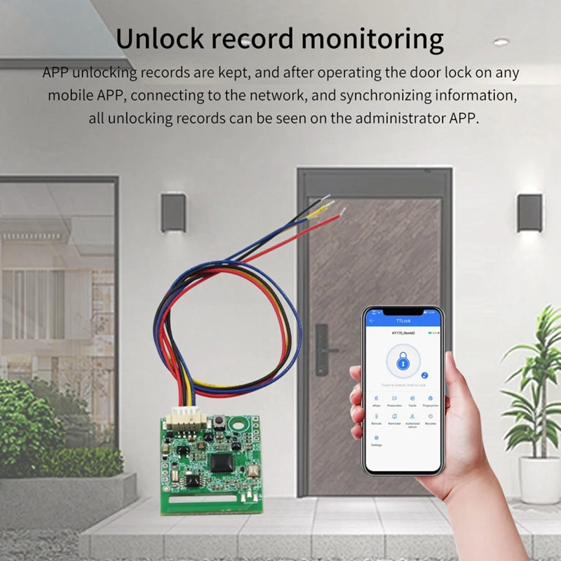 Bluetooth Smart Electronic Door Lock Switch Ceiling Unlock Module APP Control Smart Home Switch Module SN9243-L95A
