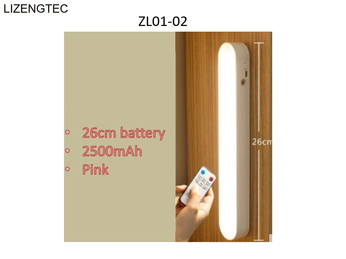 LIZENGTEC-새로운 원격 제어 USB 가제트 자기 매력 충전식 타이밍 자동 종료 LED 조명, 무료배송