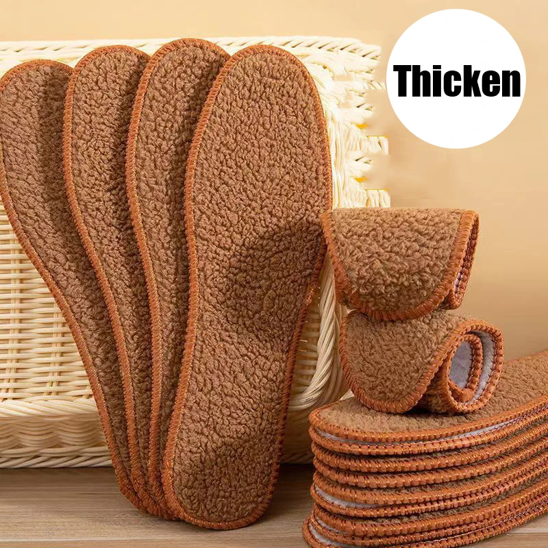 

Thicken Cashmere Insoles for Snow Boots Unsiex Women Men's Winter Shoes Pads Cold-proof Thermal Insert Insole Sports Insoles