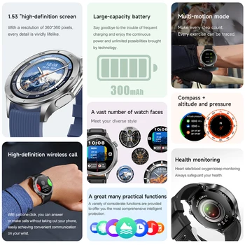 For OPPO Watch X2 GPS Sport Smart Watch Men 360*360 HD Screen Compass Altitude Fitness Tracker Heart rate BT Call Man Smartwatch