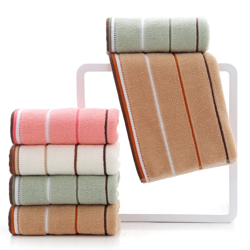 1 piece of three section towel with thickened water absorption and no shedding of fluff, used for daily face washing at home 2