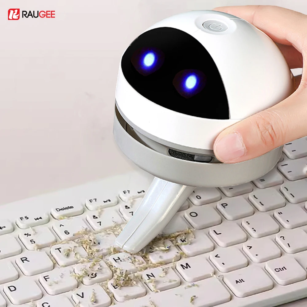 

Desk Vacuum Cleaner For Office Home Wireless Window Table Dust Sweeper With Clean Brush USB Charging Mini Table Vacuum Cleaner