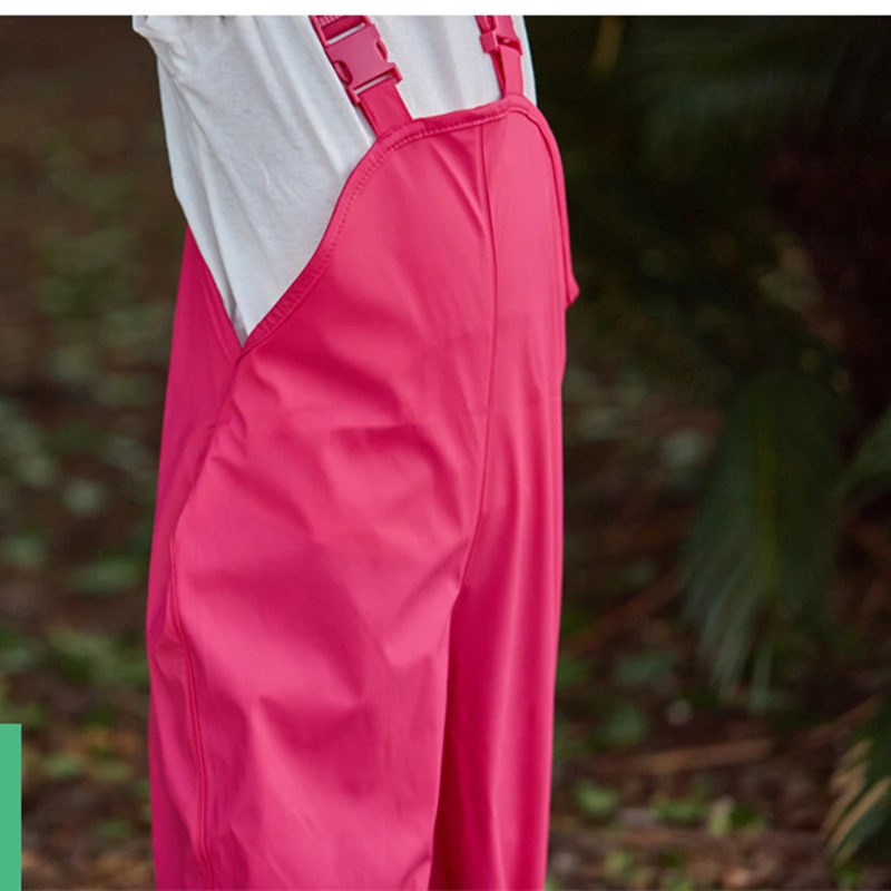 2-8Y Regenhose Kleinkind Kinder Regen Overall Blau Rosa Baby Junge Mädchen Wasserdichte Overall Hose Outdoor Sport Kinder Regenmantel – Detail 18