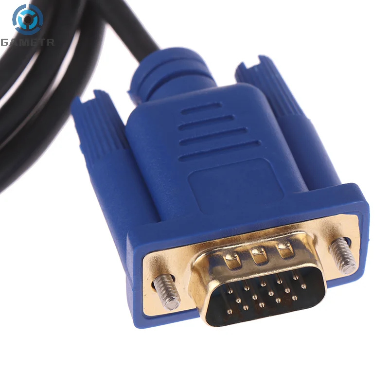 HDMI Cable 1.8M HDMI To VGA 1080P HD With Audio Adapter Cable TO VGA Black Optical