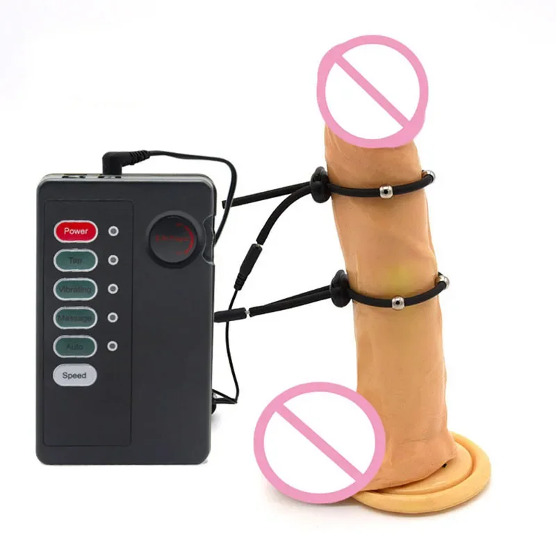 Electro Sex Toys Electric Shock Penis Stimulator Ring Anal Sex Toys for Men Urethral Plug