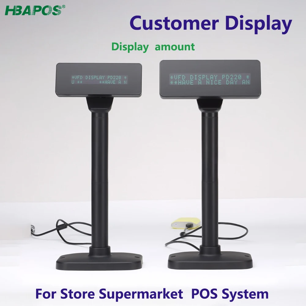 220V 금전 등록기 시스템에 대한 독립적인 고객 디스플레이 매장 슈퍼마켓 계산원 디스플레이 소비량 POS 시스템 