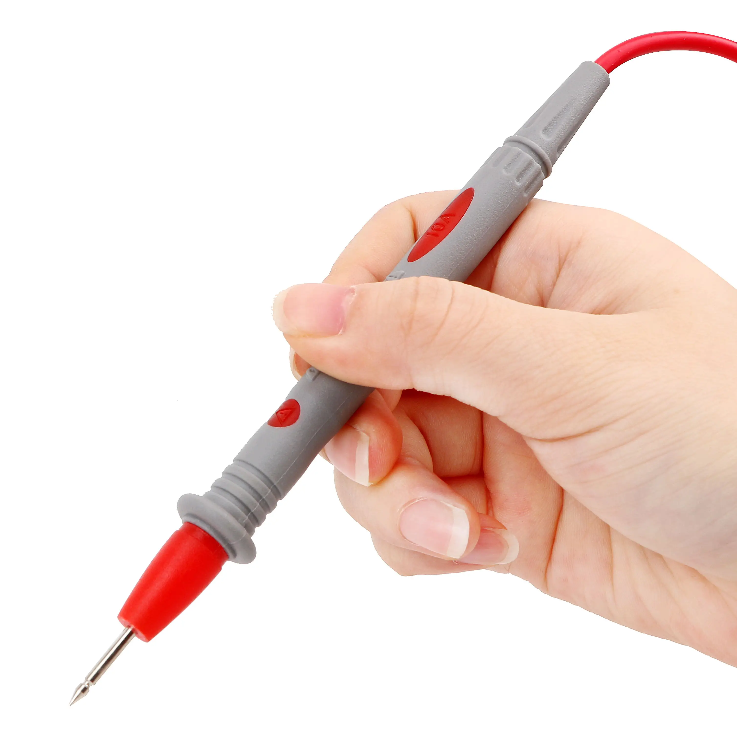 Multimeter Test Leads Universal Cable 10A/20A Soft-silicone-wire Needle-tip Tester Probe Wire Pen Cable