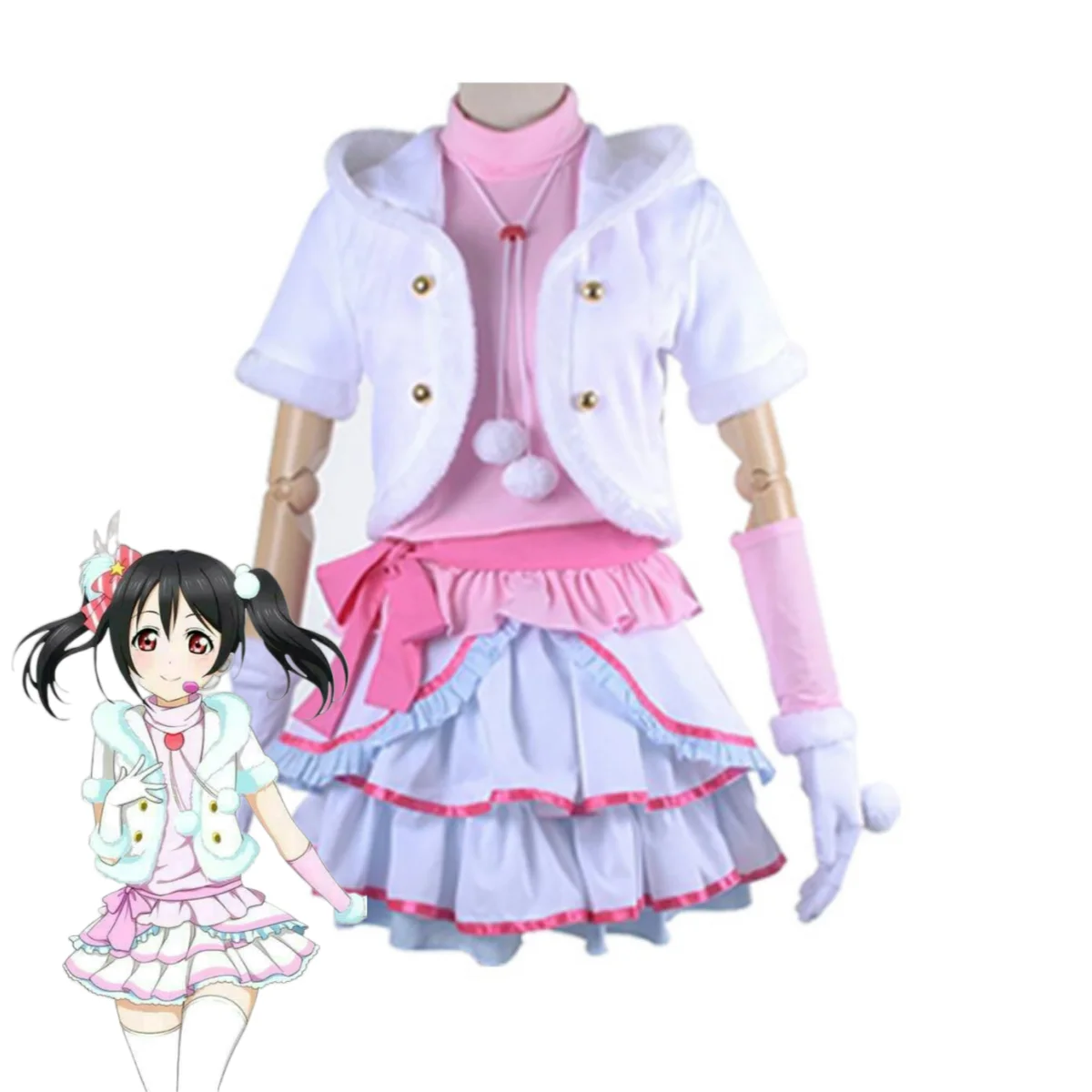 Love Live Kotori Minami Snow Halation Winter Dress Cosplay Costume