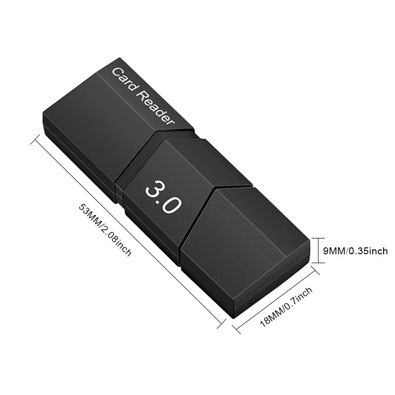 2 Pezzi Lettore Di Schede USB 3.0 Micro SD/TF Per PC Portatile – Adattatore Universale