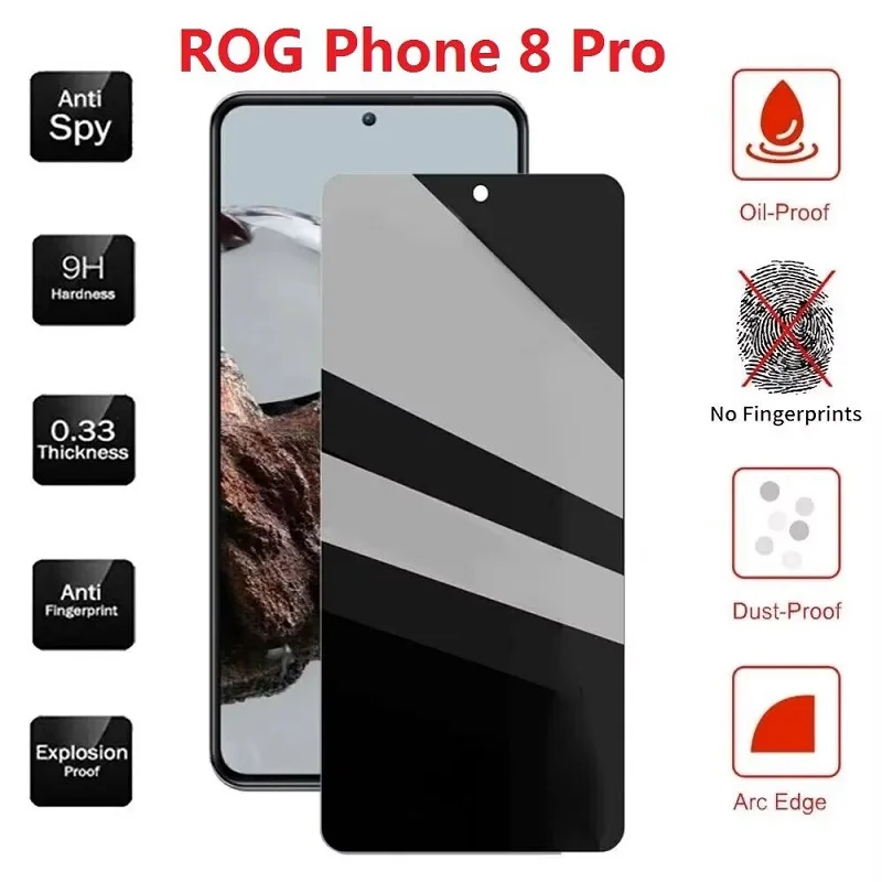 Privacy Tempered Glass Screen Protector Film - Anti-Spy Shield