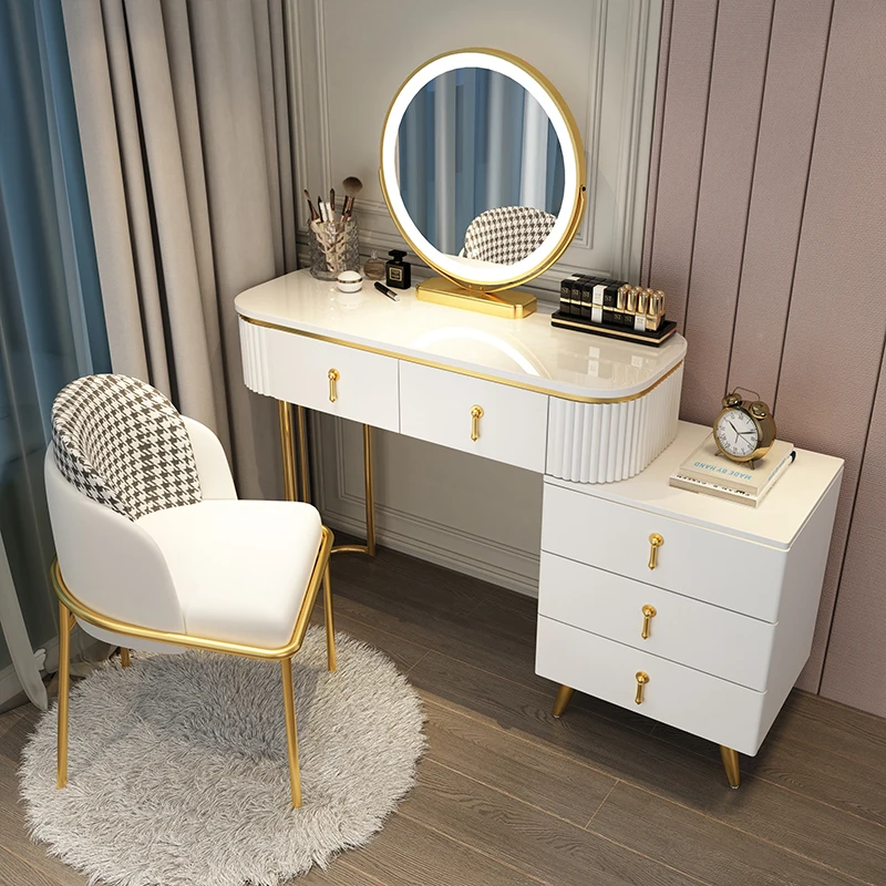 

Luxury Dressing Table European Cabinet Bedroom Wooden Computer Dresser Table Organizer Meuble De Chambre Bedroom Furniture