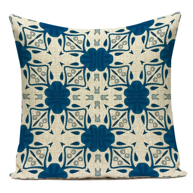 Boho Mandala Decorative Throw Pillow Cover