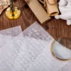 JIANWU 10 Sheets Fog Light Series White Embossed Pattern Decor Material Paper Creative DIY Journal Collage Stationery 4
