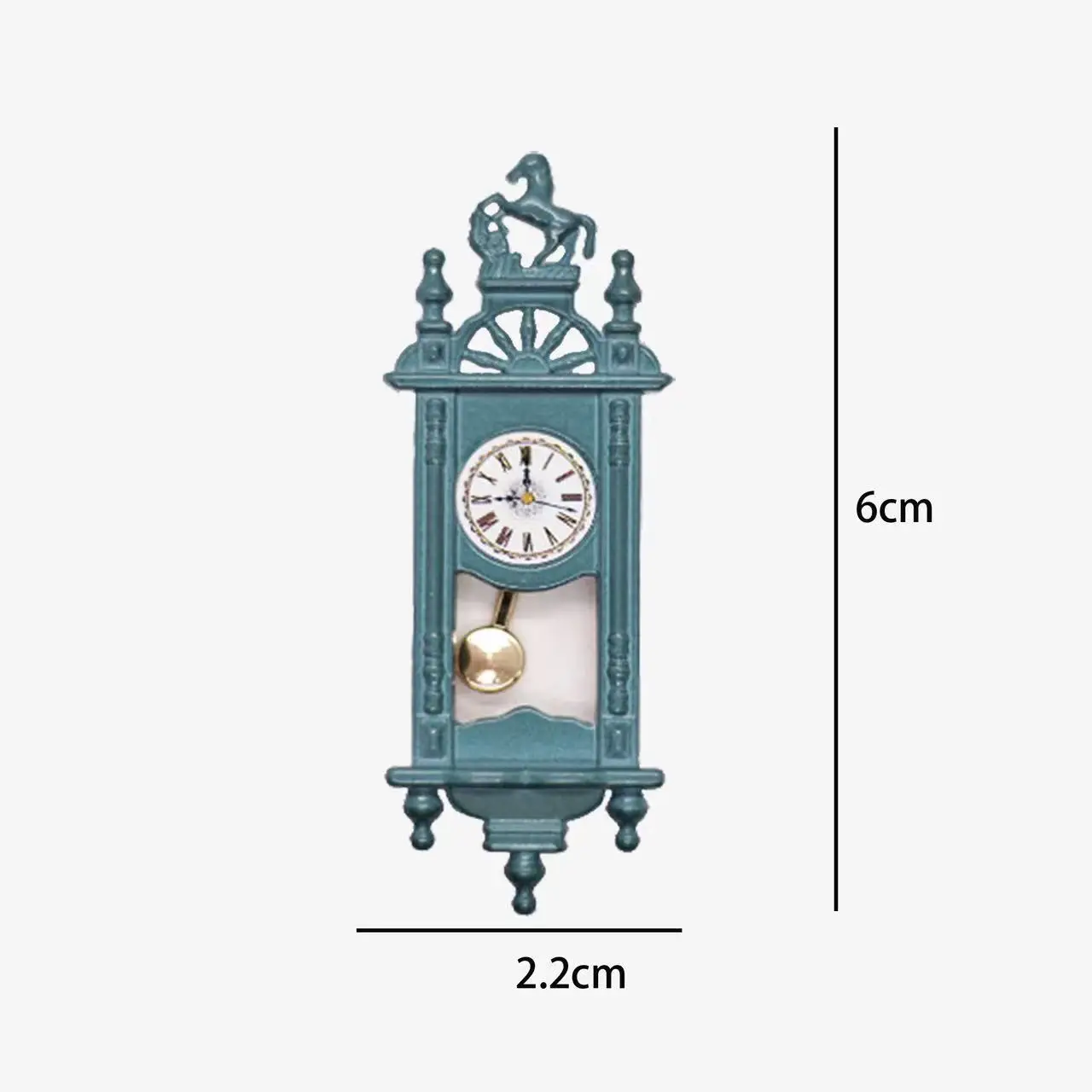 ドールハウスのミニチュア壁掛け時計,1:12スケール,ミニチュア,家の