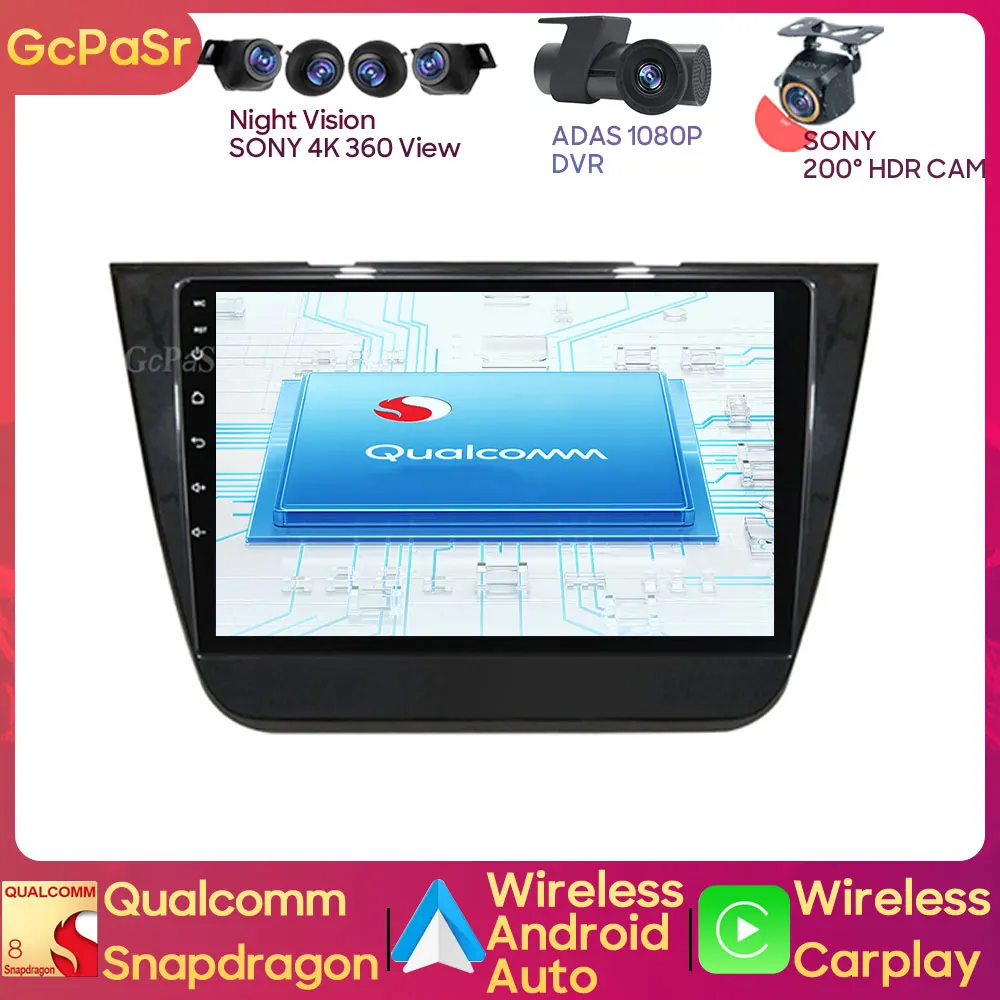 

Qualcomm Auto Car Radio Player For MG ZS I 2014 2015 - 2017 Android Navigation Audio Carplay Dash Cam 5G Wifi GPS BT NO 2din DVD