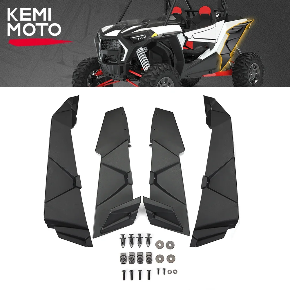 

KEMIMOTO RZR UTV Wider Extended Rear Fender Flares Compatible with Polaris RZR XP 1000 / RZR XP 4 1000 2014-2023 Full Mud Guards