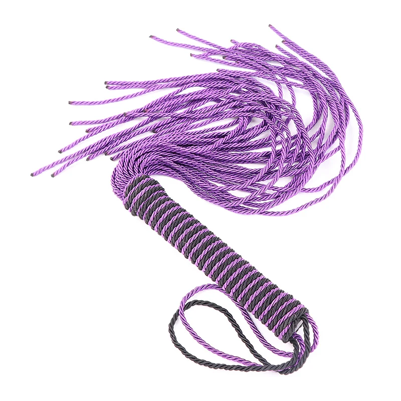 50cm Nylon Binding Handle Nylon Tassels Horse Whip Riding Crop Flogger Paddle Slapper Horse Training Dressage Whips 4