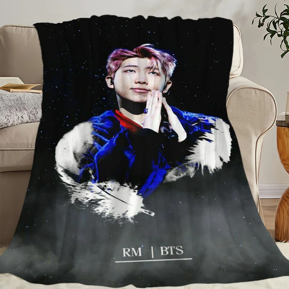KPOP R-RMM Skicomfort warm Soft Home Kids Lunch Blanket Suitable for Living Room Office Daily Travel Gifts 6