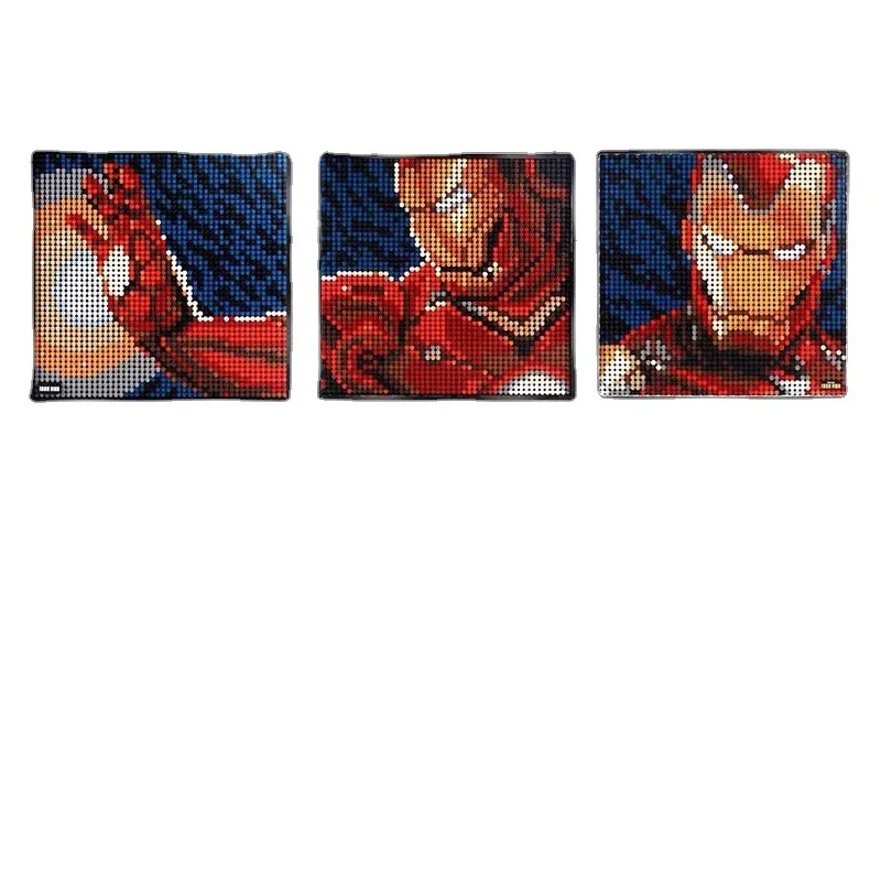 Lego Mosaic Iron Man Lego Cuadro Cuadros Lego Lego Art - Main Image