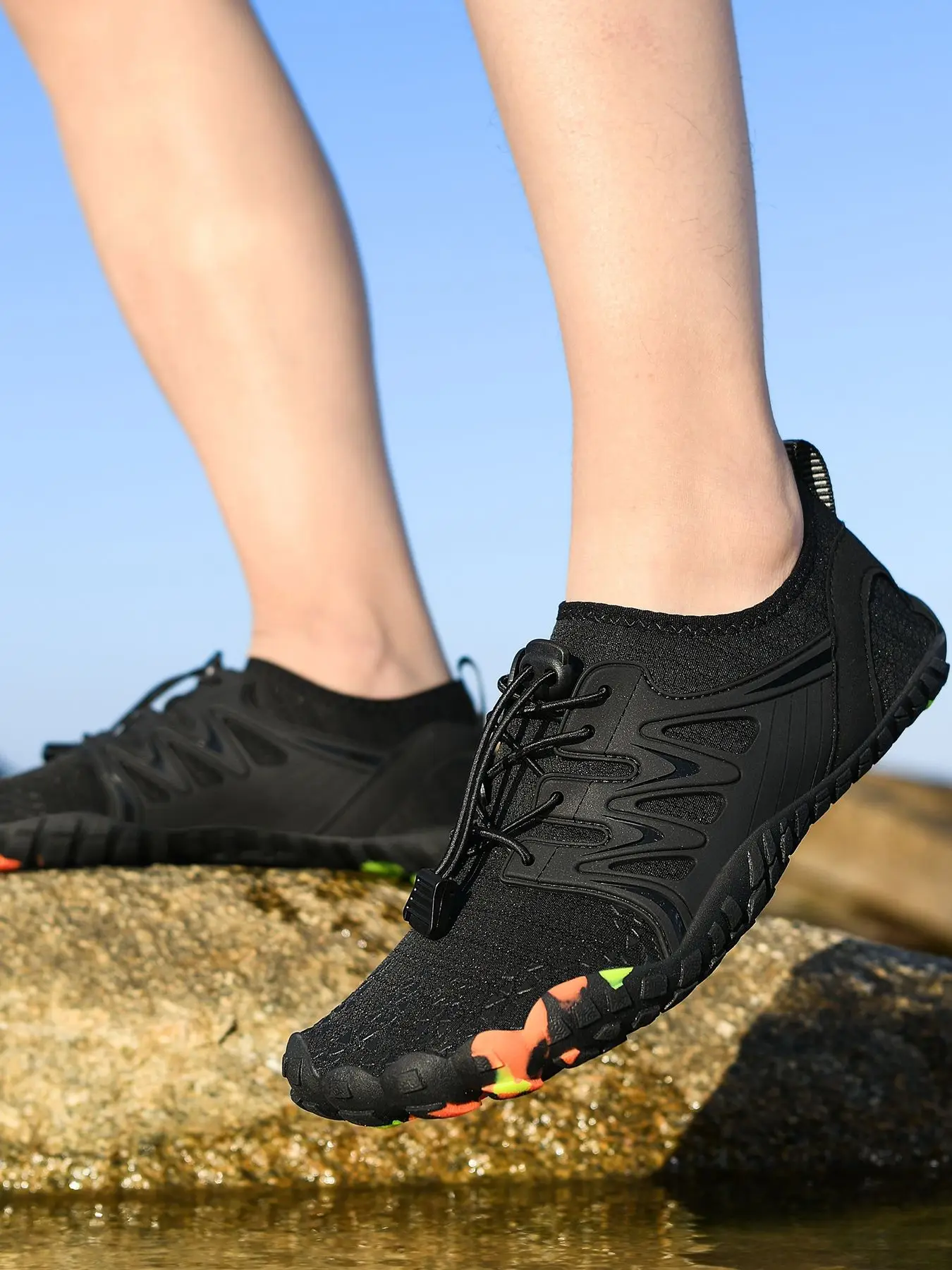 Unisex Indoor Training Women Large Size Wading Couples Vacation Beach Game Aqua Shoes Men Squat water shoes aqua shoes